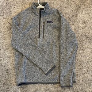 Patagonia Heathered Gray Fleece Pullover